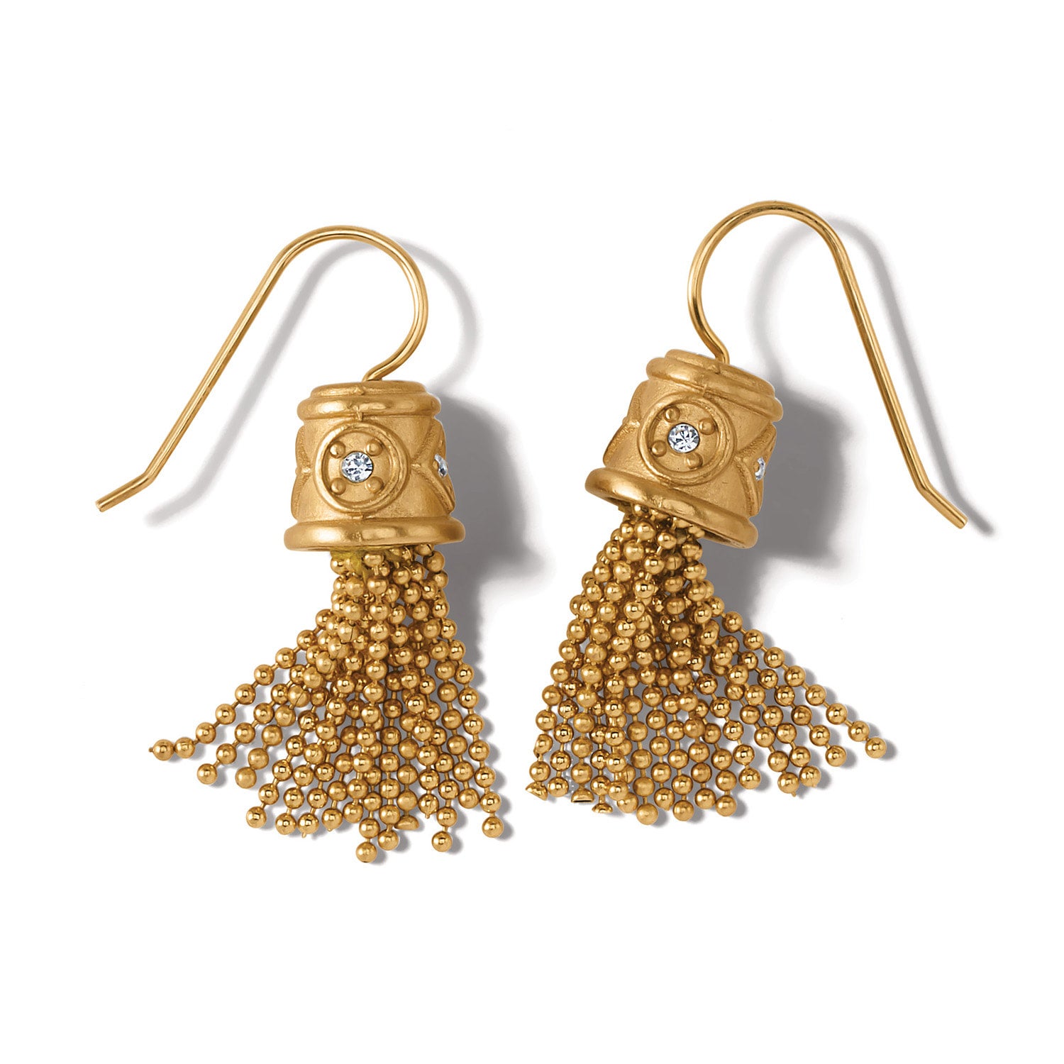 JA9273 Meridian Zenth Gold Tassel Earrings by BRIGHTON The CoCo Couture